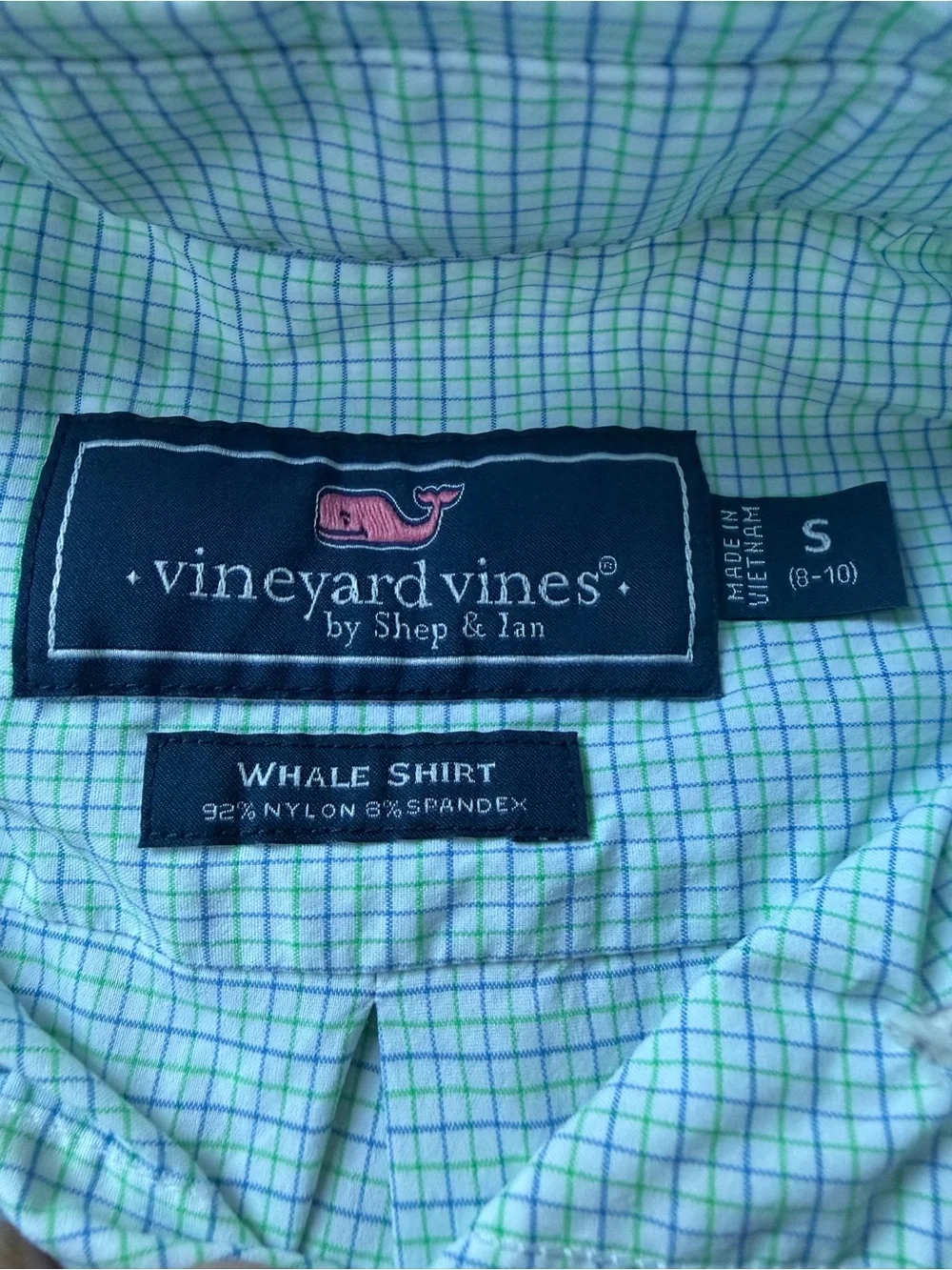 Vineyard Vines Boys Light Blue Checked Button-Down Shirt